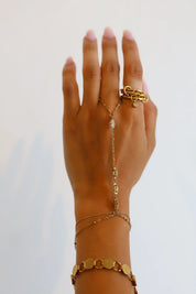 Ring Bandjes + Charm Goud
