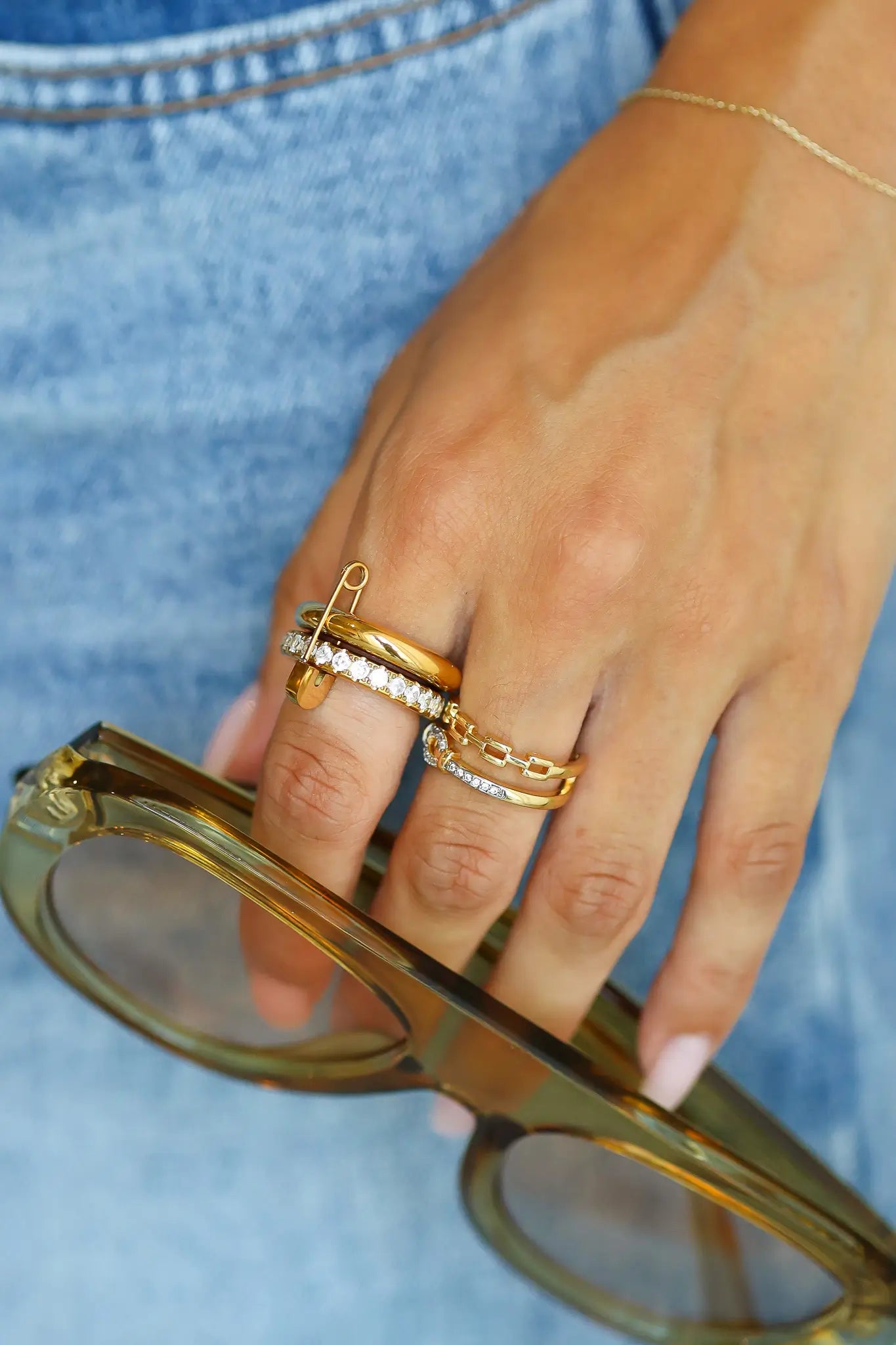 Ring Open Detail Goud