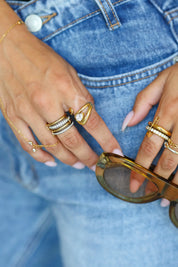 Ring Celeste Loops Goud