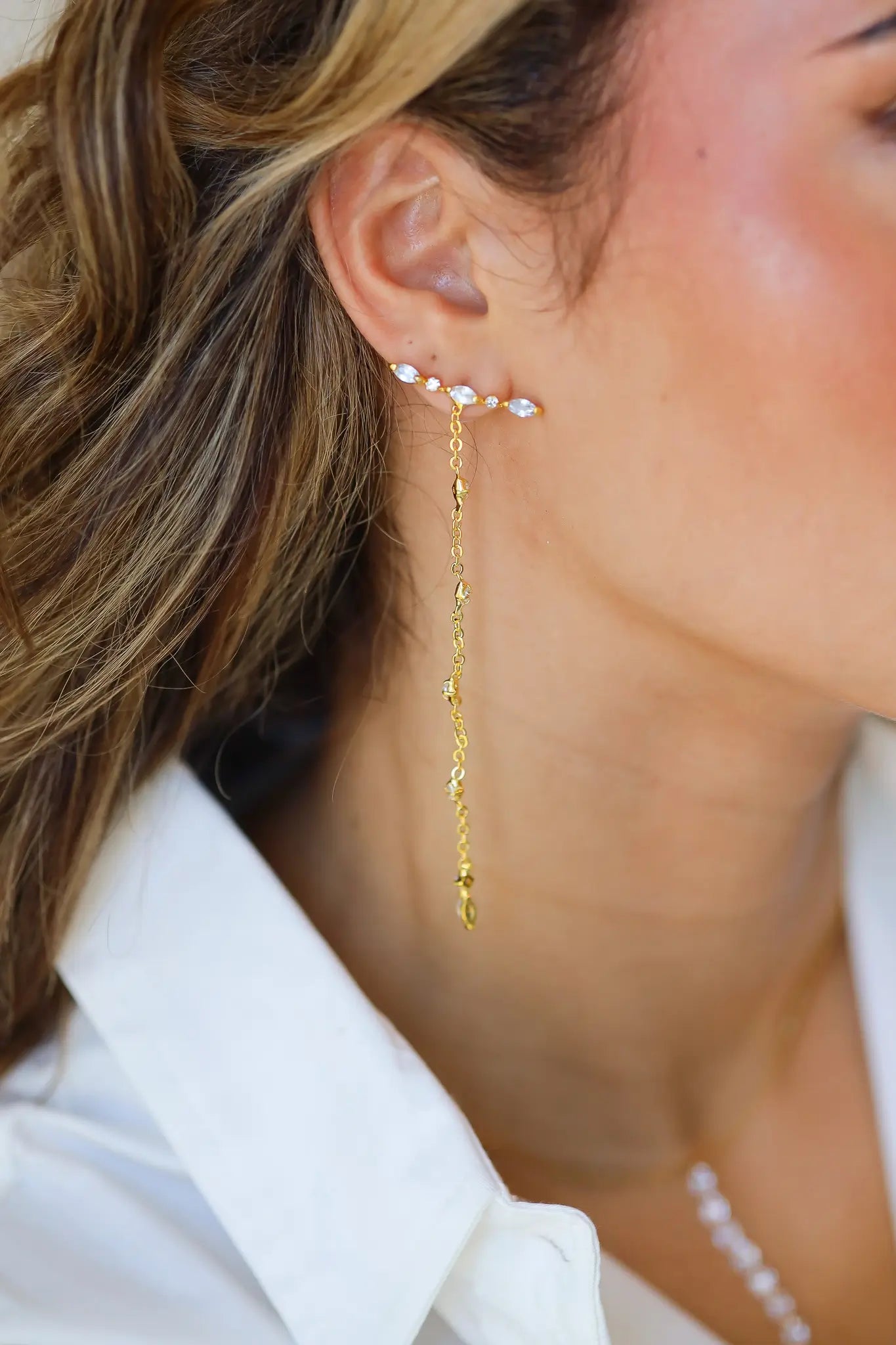 Oorbellen Sparkle Drop Goud