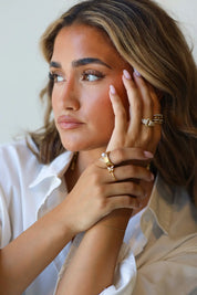 Ring Halo Sparkle Goud
