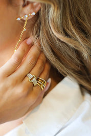 Ring Halo Sparkle Goud