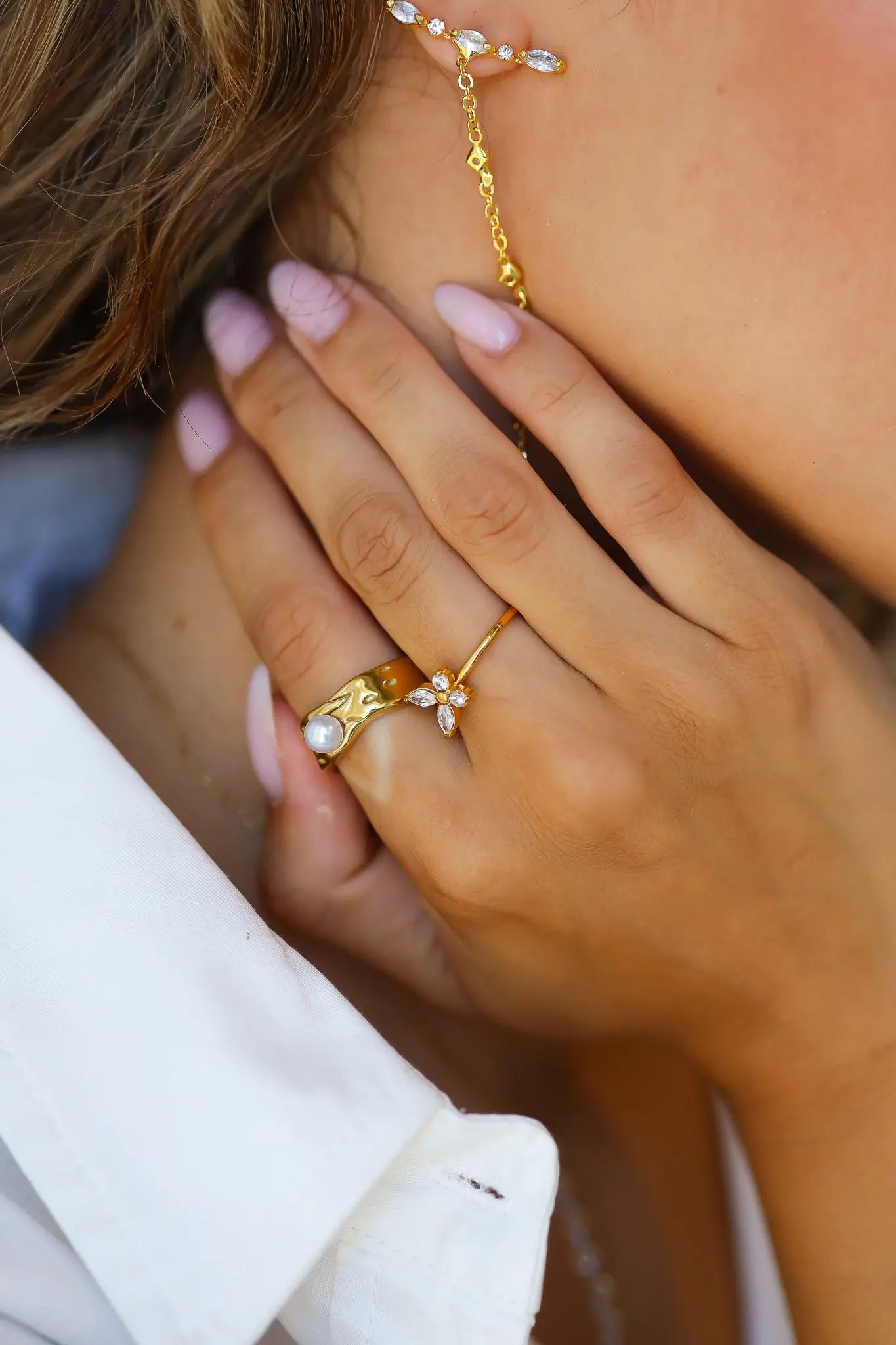 Ring Vlinder Goud