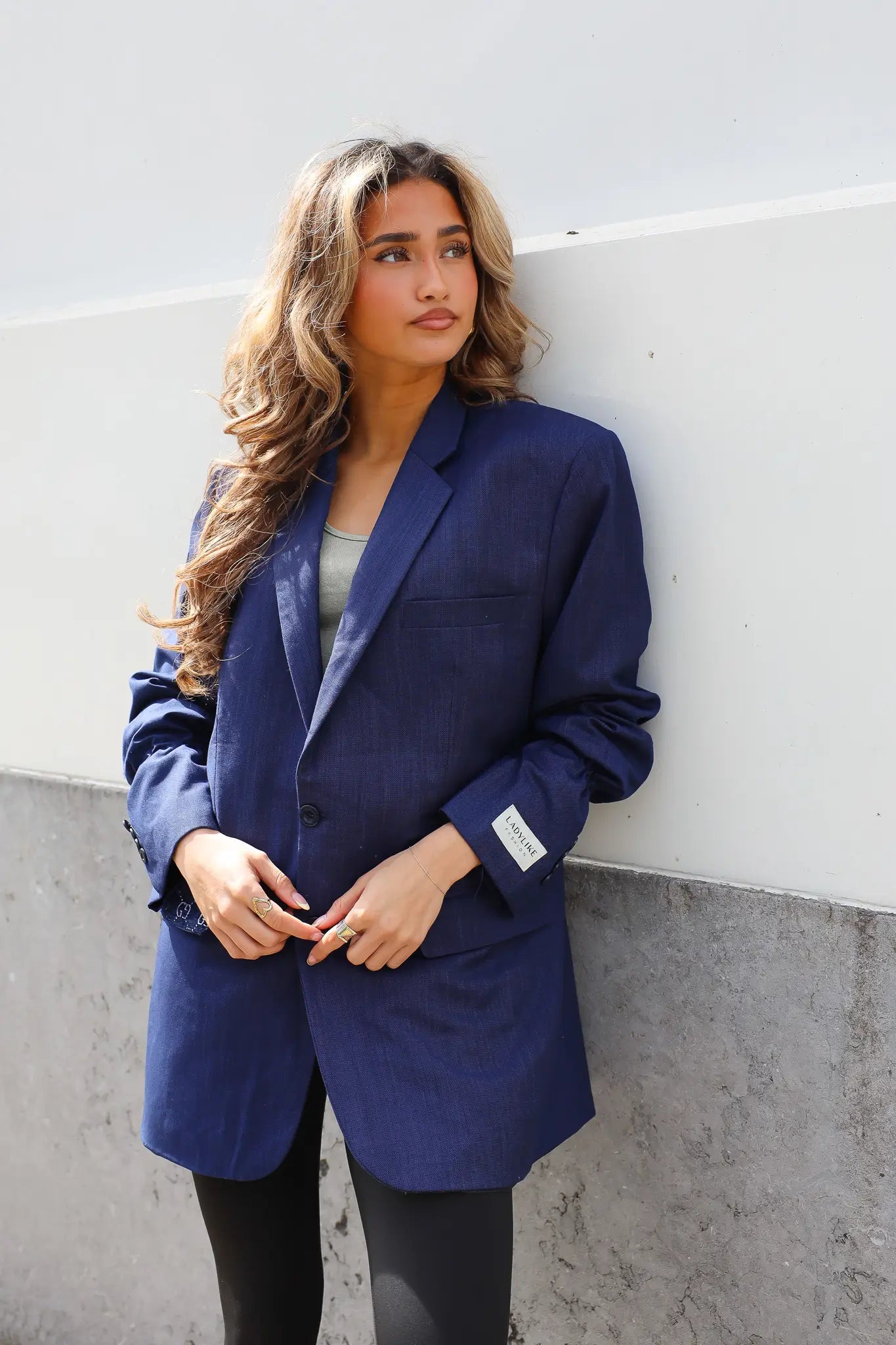Atelier Series Reworked Blazer Kobalt Blauw