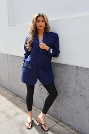 Atelier Series Reworked Blazer Kobalt Blauw