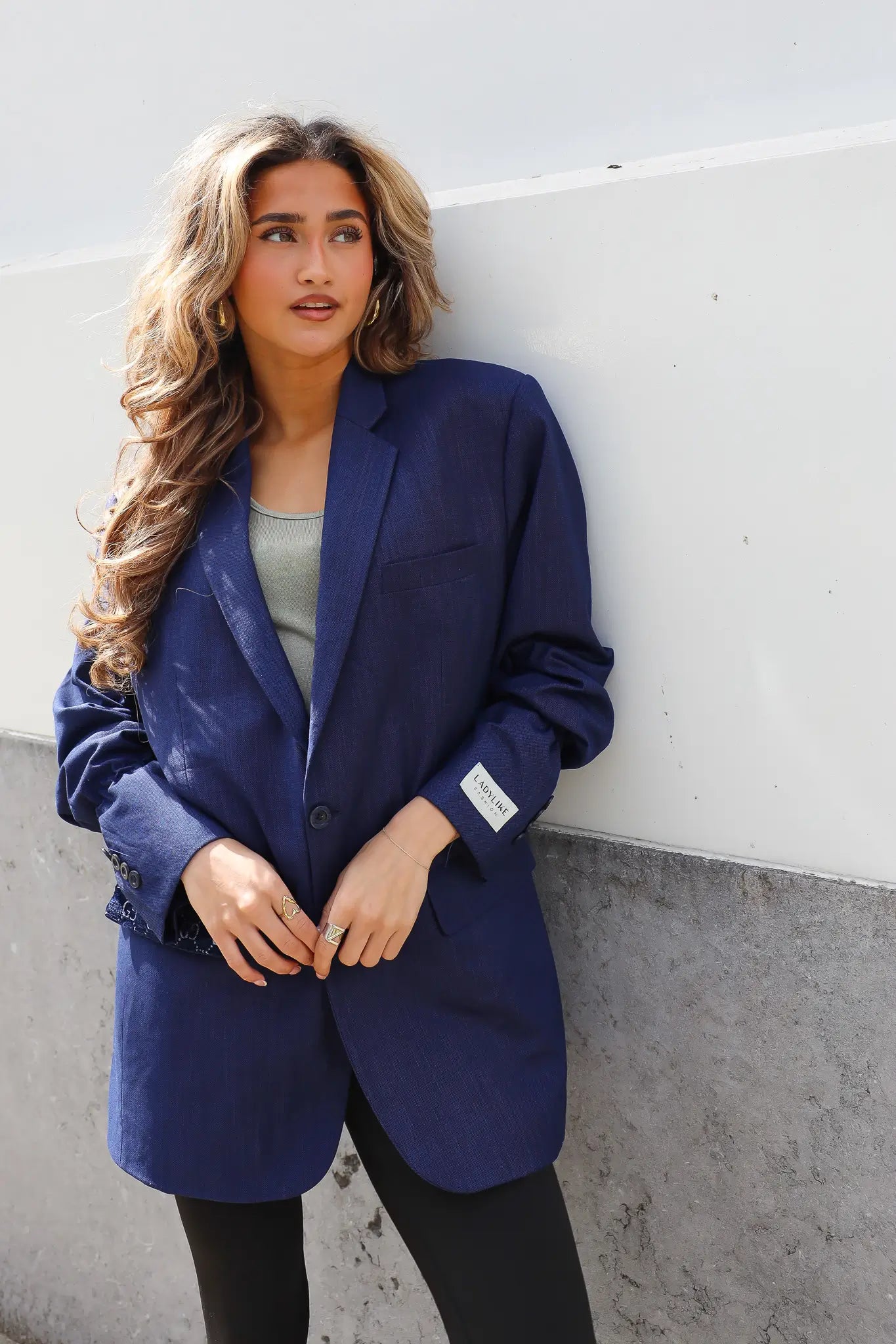 Atelier Series Reworked Blazer Kobalt Blauw