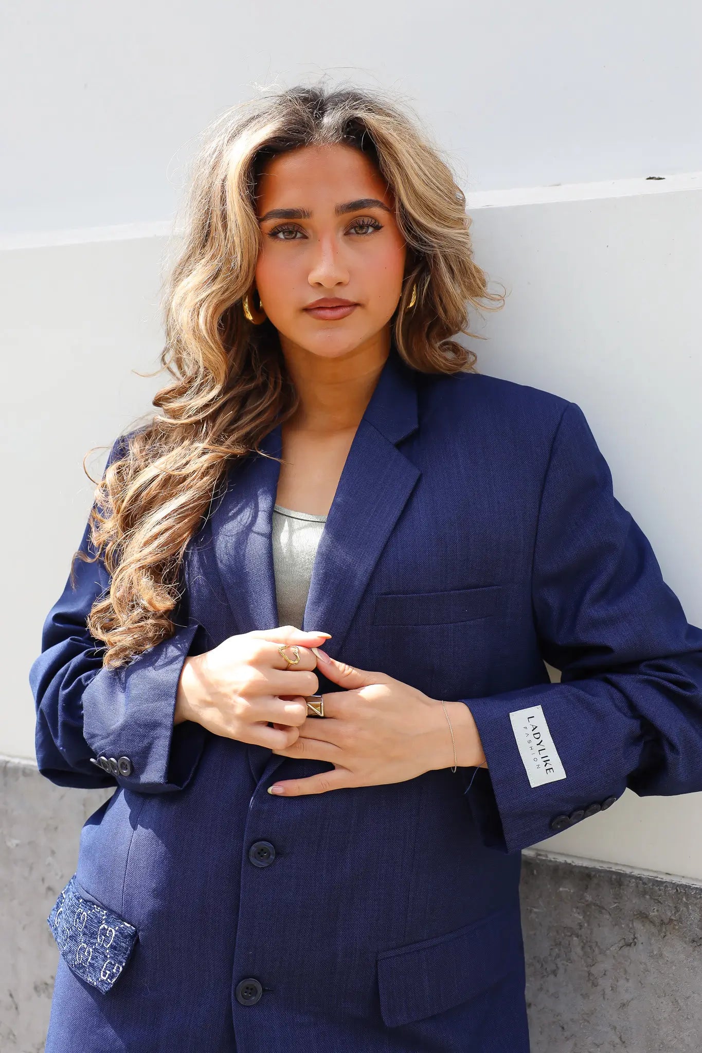 Atelier Series Reworked Blazer Kobalt Blauw