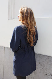 Atelier Series Reworked Blazer Krijtstreep Blauw