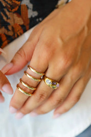 Ring Multi Color Stenen Goud