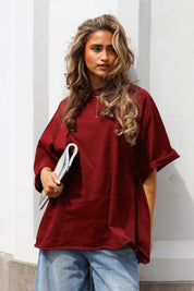 Oversized T-Shirt Bordeaux