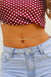 Belly Chain Hartjes Goud