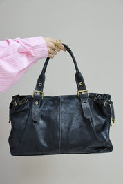 Leren Tas Groot Zwart