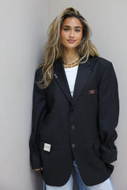 Atelier Series Reworked Blazer Donker Grijs