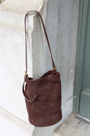 Tas Bucket Donker Bruin