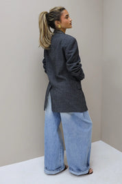 Atelier Series Reworked Designer Blazer Blauw
