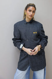 Atelier Series Reworked Designer Blazer Blauw