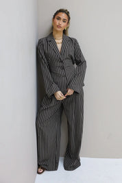 Pantalon Gestreept Bruin