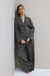 Pantalon Gestreept Bruin