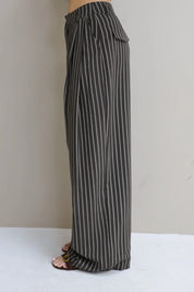 Pantalon Gestreept Bruin