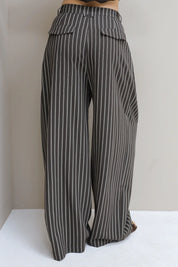 Pantalon Gestreept Bruin