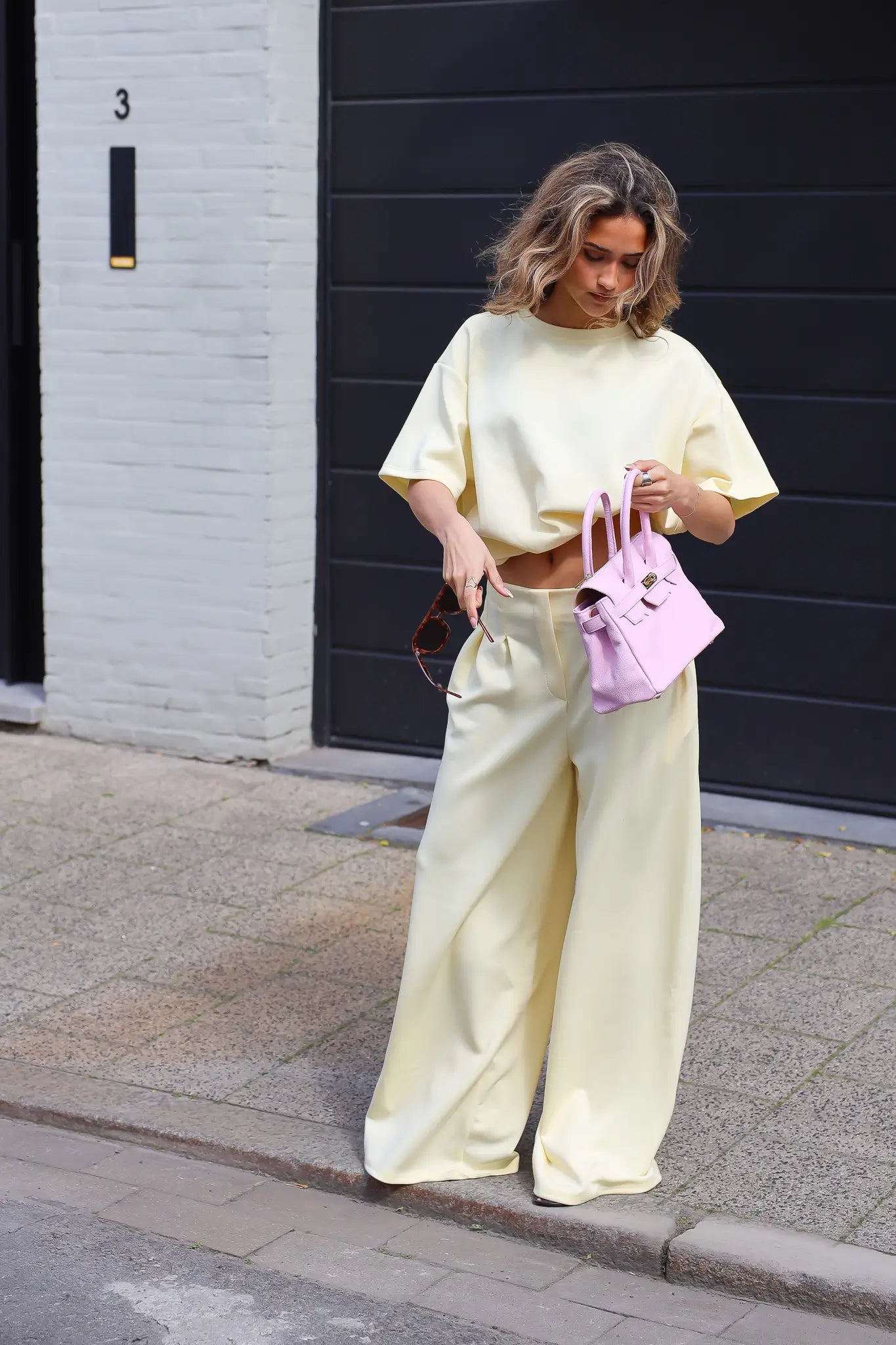 Pantalon Jogger Geel