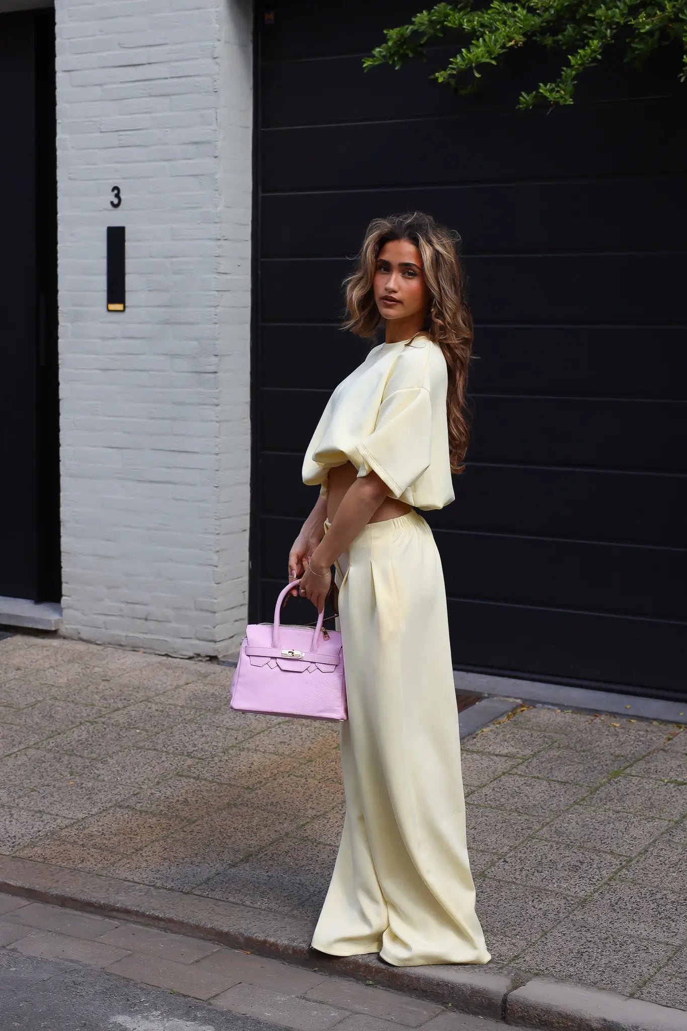 Pantalon Jogger Geel