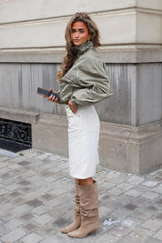Windbreaker Half Zip Khaki