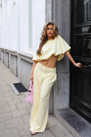 Pantalon Jogger Geel