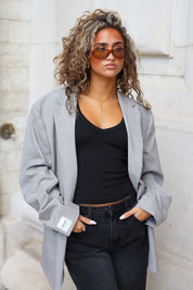 Atelier Series Reworked Blazer Licht Grijs