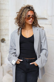 Atelier Series Reworked Blazer Licht Grijs