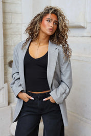 Atelier Series Reworked Blazer Licht Grijs