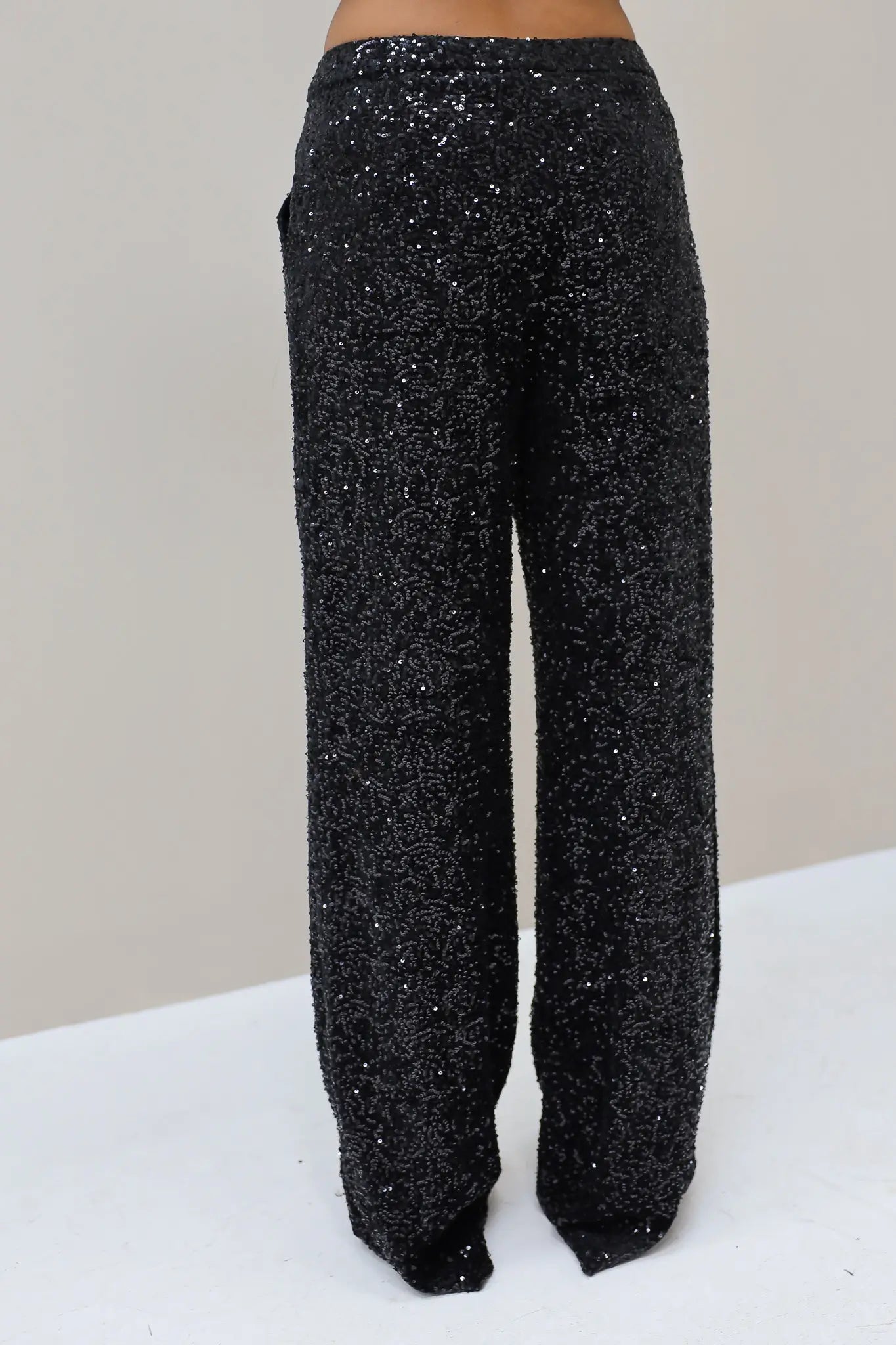 Pailletten Broek Zwart
