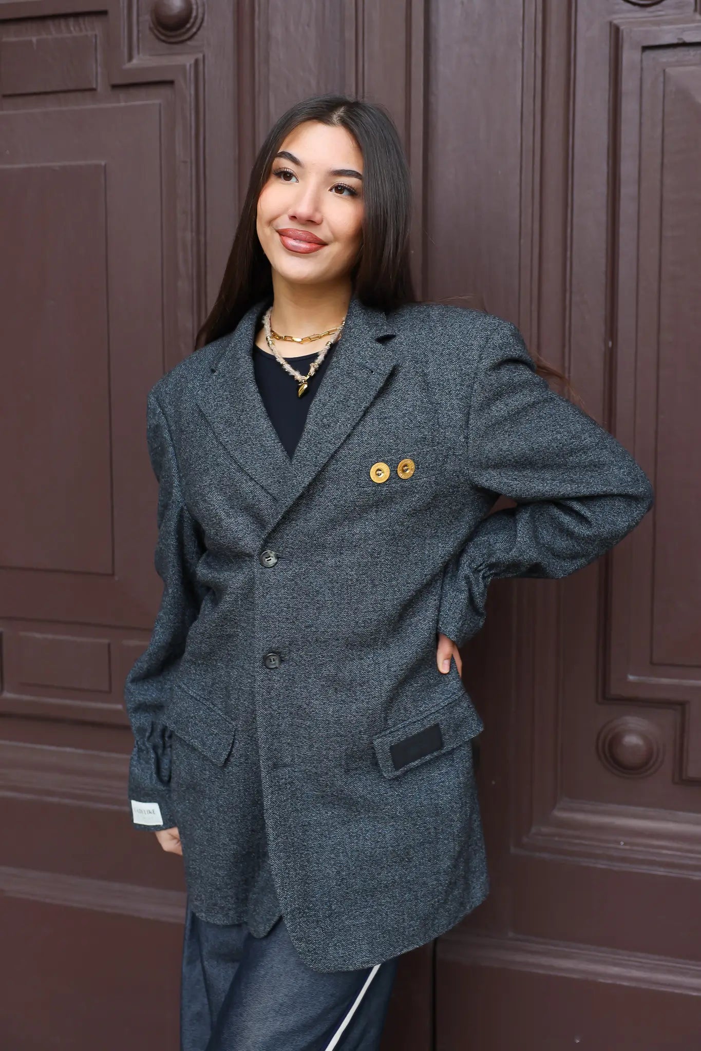 Atelier Series Reworked Designer Blazer Blauw