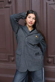 Atelier Series Reworked Designer Blazer Blauw