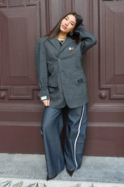 Atelier Series Reworked Designer Blazer Blauw