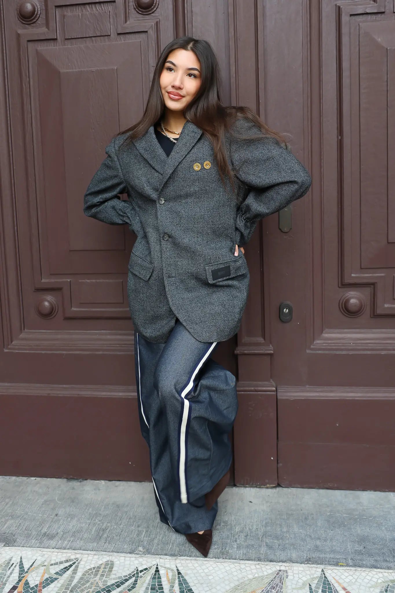 Atelier Series Reworked Designer Blazer Blauw