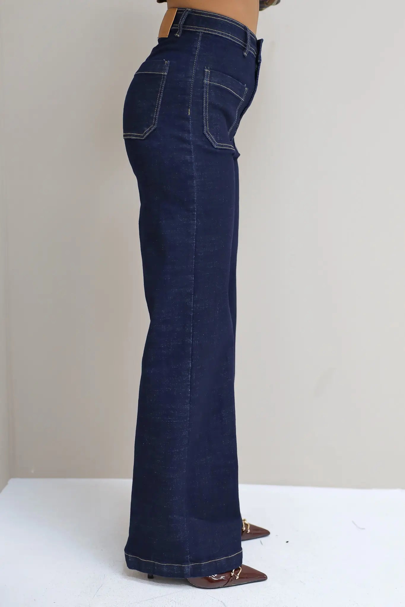 Jeans Zakjes Voor Donker Blauw