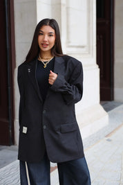 Atelier Series Reworked Blazer Donker Grijs