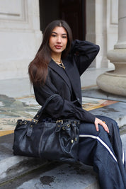 Leren Tas Groot Zwart