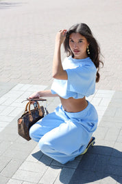 Pantalon Jogger Blauw