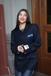 Atelier Series Reworked Designer Blazer Donker Blauw