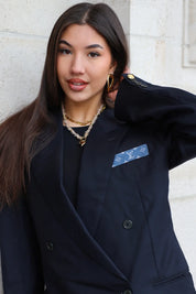 Atelier Series Reworked Designer Blazer Donker Blauw