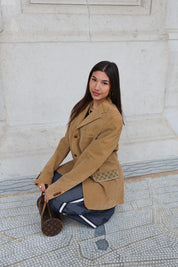 Atelier Series Reworked Blazer Rib Stof Camel