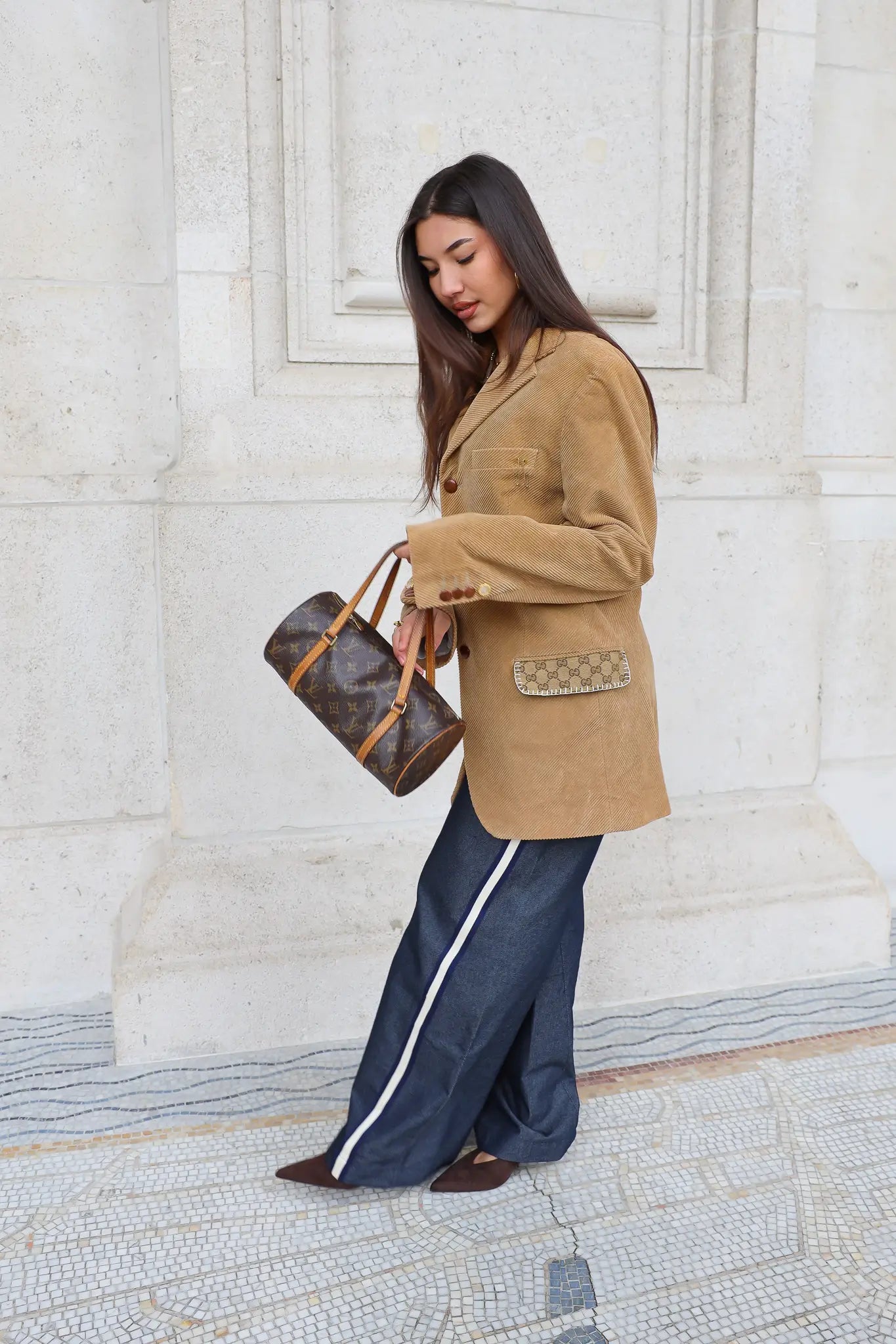 Atelier Series Reworked Blazer Rib Stof Camel