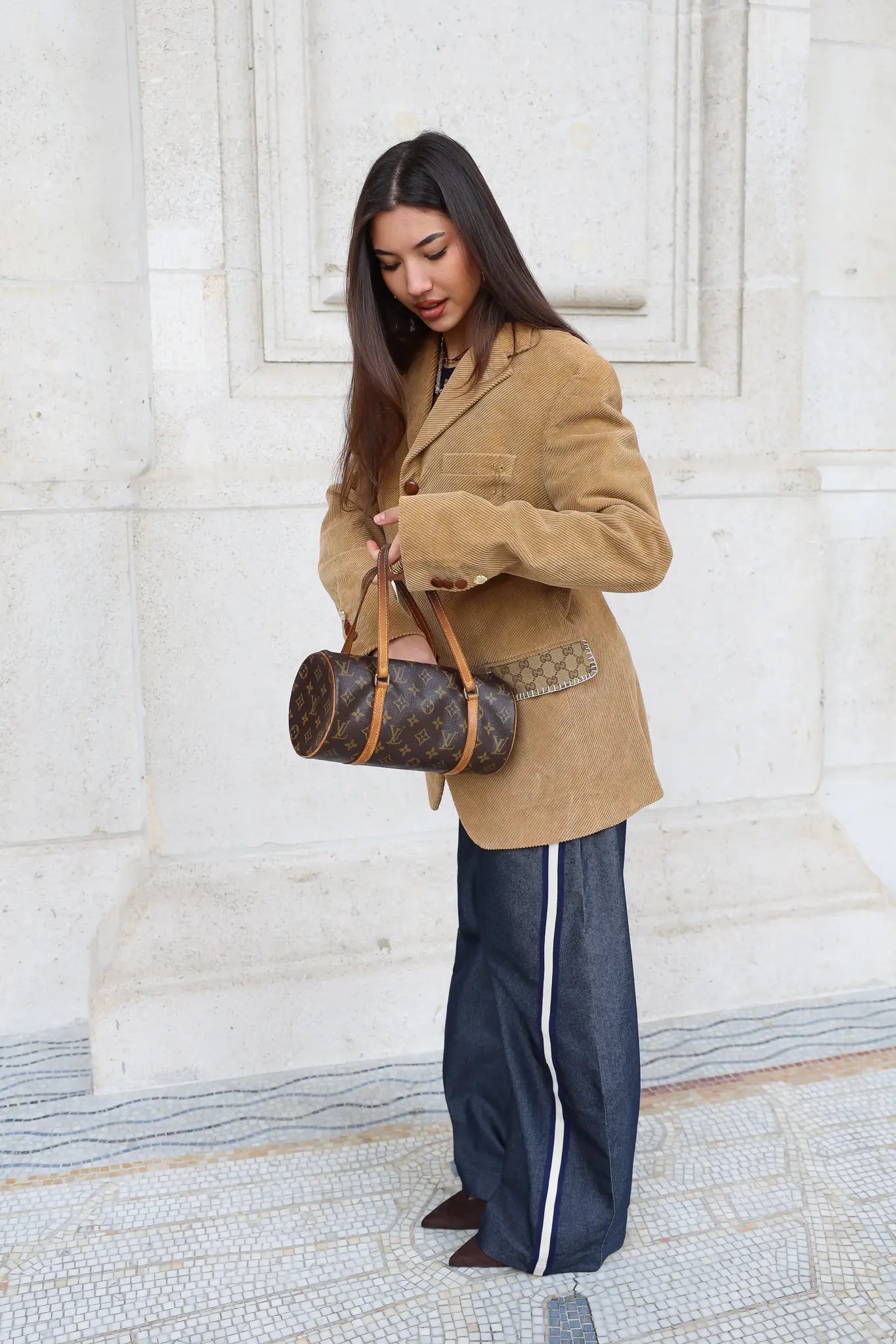 Atelier Series Reworked Blazer Rib Stof Camel