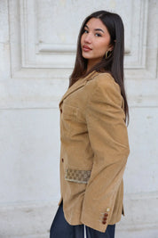 Atelier Series Reworked Blazer Rib Stof Camel