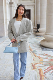 Atelier Series Reworked Designer Blazer Licht Grijs