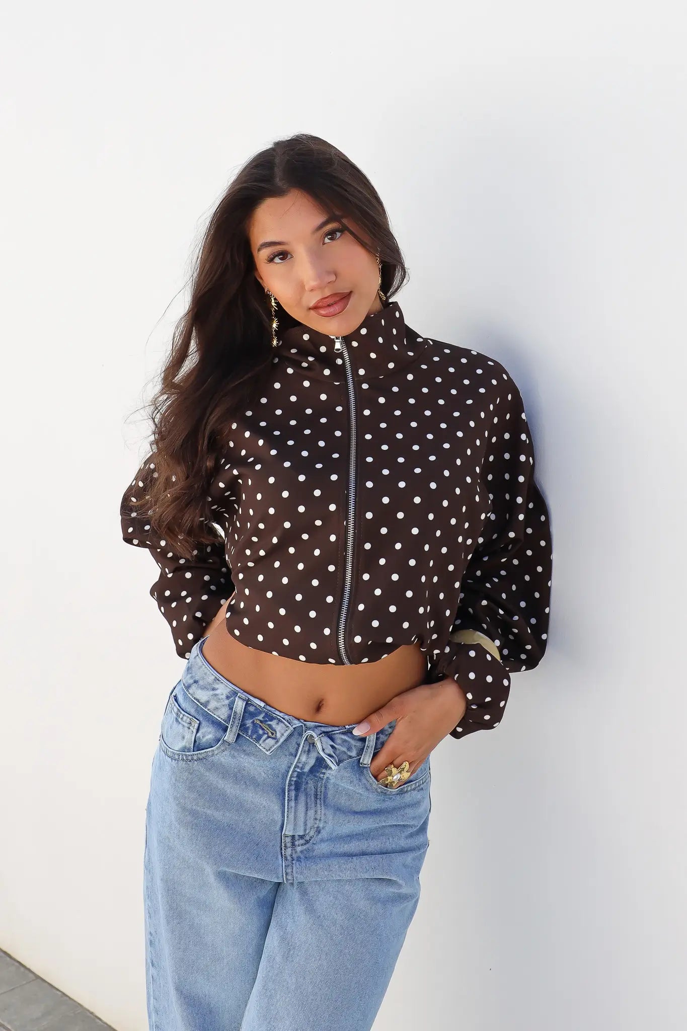 Ballon Jas Polka Dot Bruin