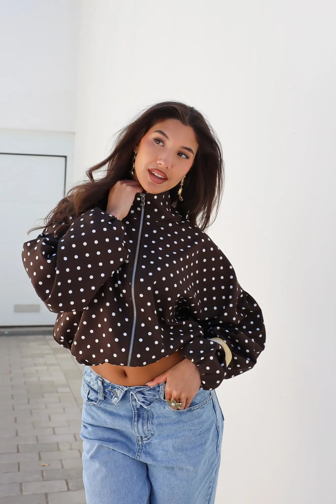 Ballon Jas Polka Dot Bruin