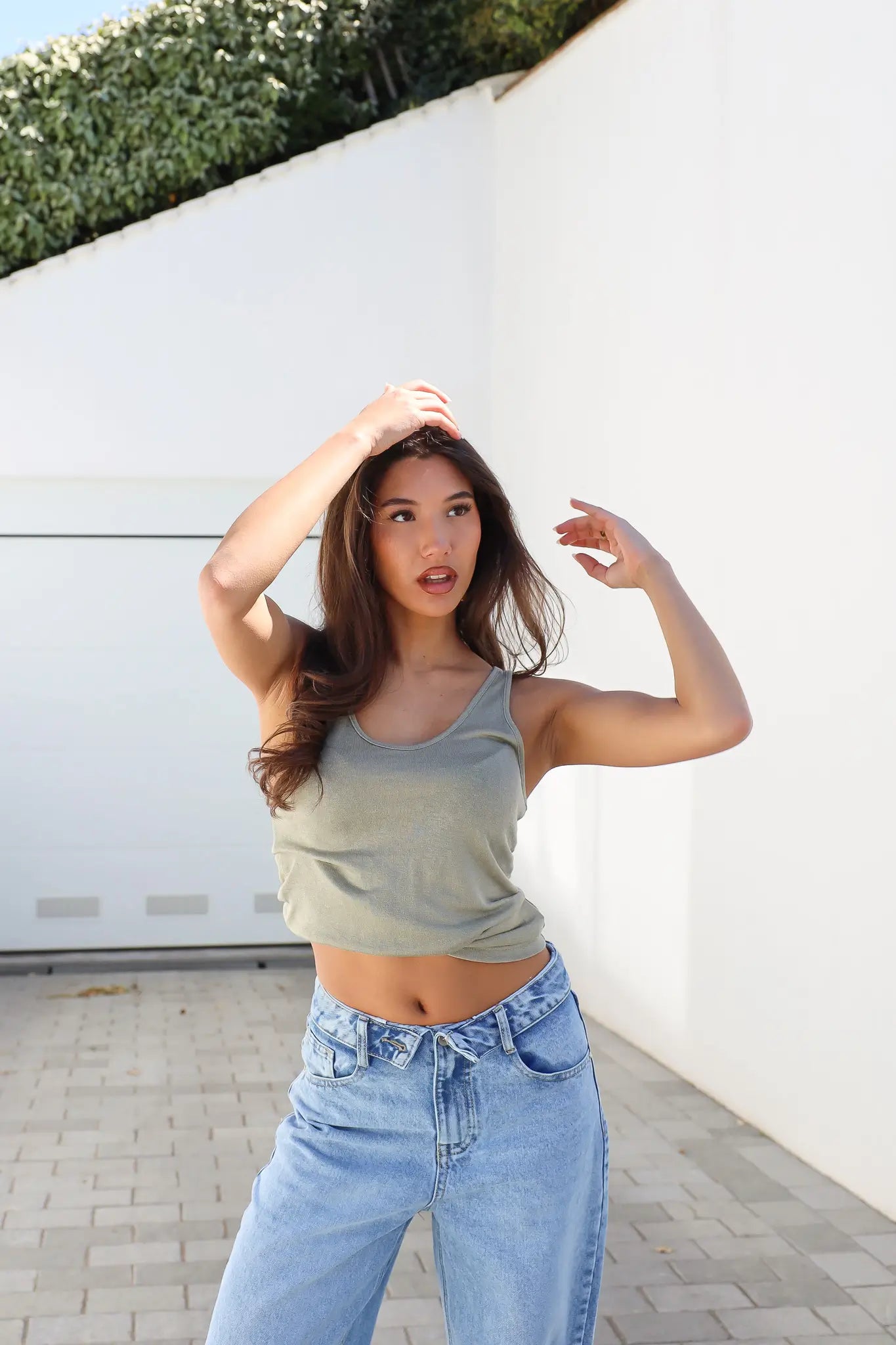 Barrel Jeans Omslag Band Blauw Redial 3631